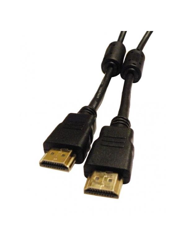 CONEXION HDMI 1.4 M-M 1m - Conexión HDMI 1.4 Conector Macho a Conector Macho de 1 metro. Ideal para conectar aparatos que están cercanos y no dejar cables a la vista.