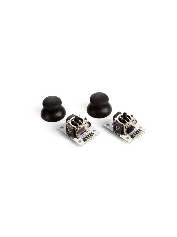 MDULO JOYSTICK XY (2 uds) - Este mdulo ofrece un control del eje X-Y para sus proyectos de microcontrolador. Incluye tambin un microinterruptor.